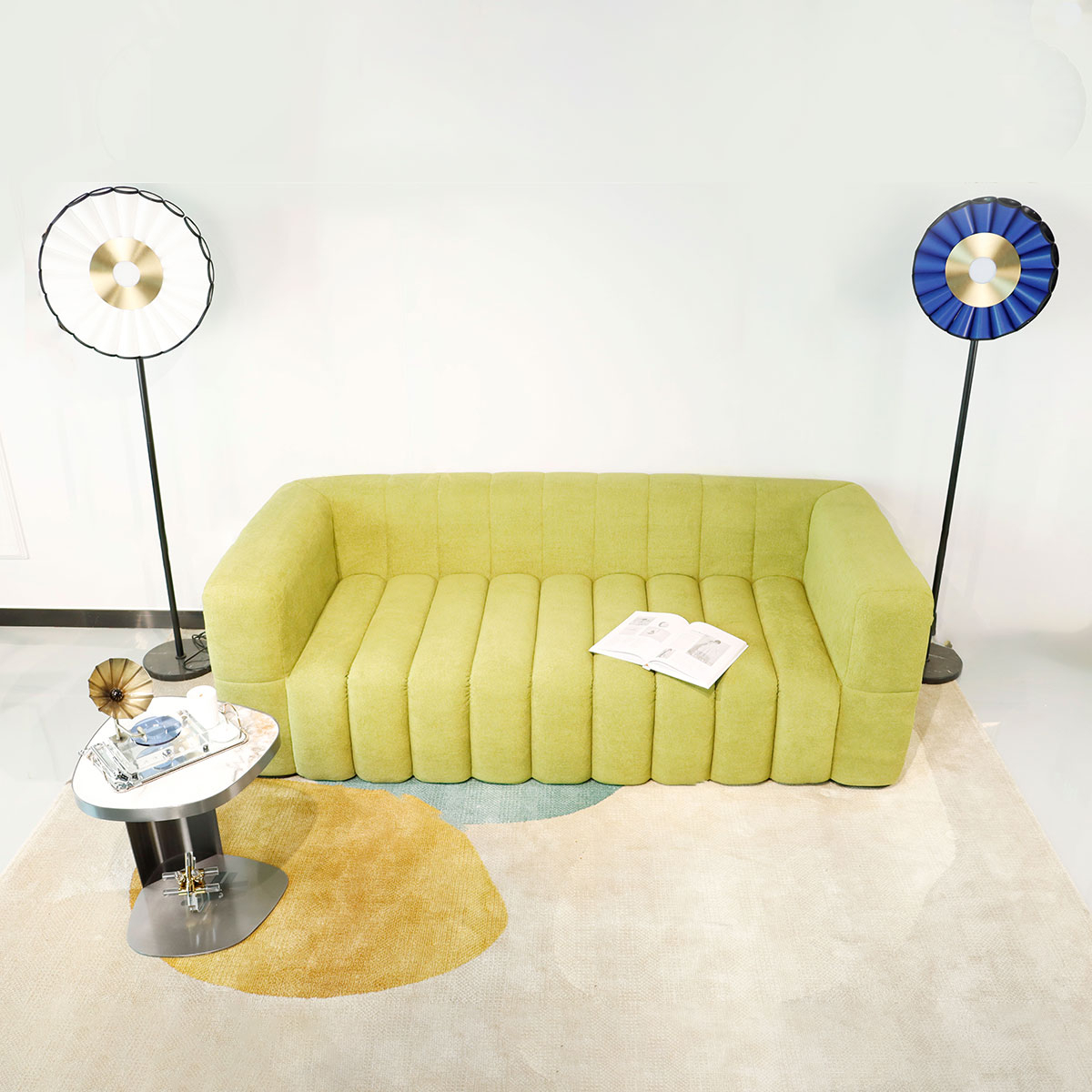 Comfortable Living Room Furniture Linen Vacuum Compression Sofa Family Room Sofa Living Room Sofas - Image 3