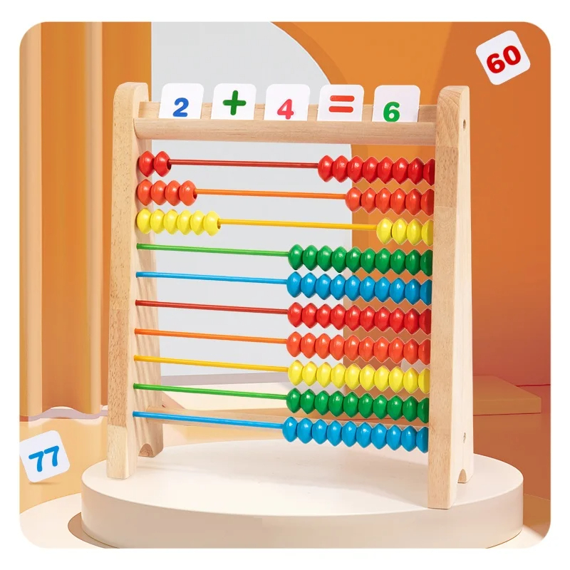 Wooden Abacus Classic Educational Counting Toy With Beads Counting Frame Toy Abacus for Kids Math Children Toys - Image 4