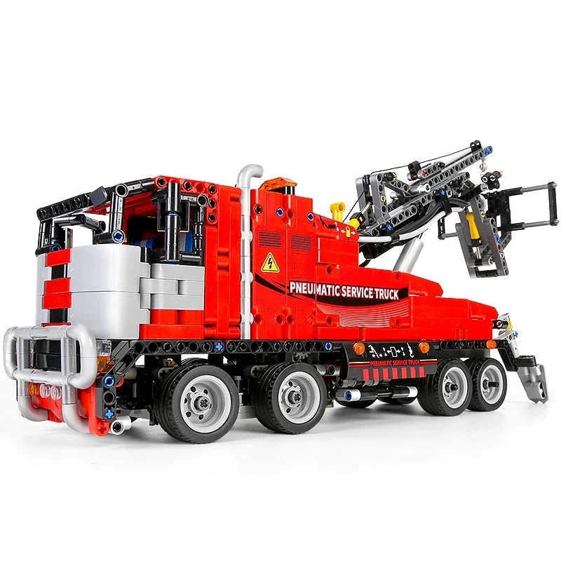 Construction Brick Kids App Control Rc Motorized Tow Truck Set Engine Blocks Assembly Children Electric Car - Image 6