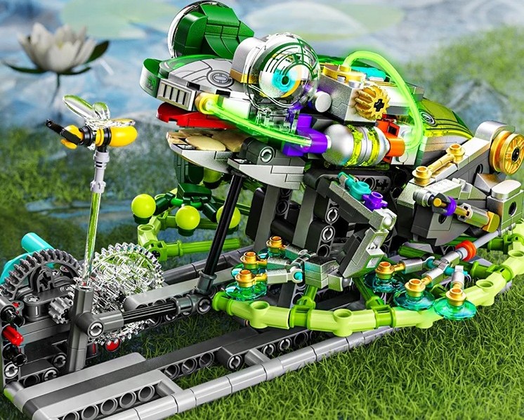 Mechanical Frog Building Blocks Toy Boy Toy Ornament Puzzle Building Blocks Set - Image 2