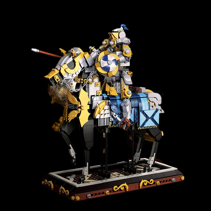 1247 PCS Medieval Knight Warhorse Model Building Block Bricks Toy DIY Bricks Toys for Kids Adults Boy - Image 5