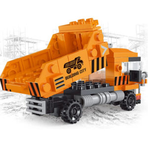 Heavy Dump Truck Engineering Cement Mixer Engine Mini Loader Car Classic Model Building Blocks Sets Bricks Toy City