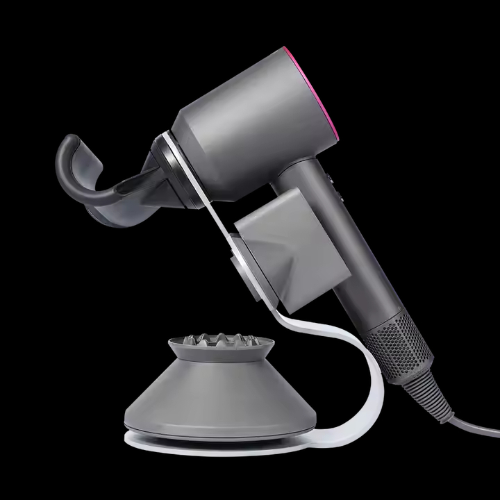 White Hair Dryer Holder Bathroom Organizer Hair Dryer Stand Holder for Dyson Supersonic - Image 3