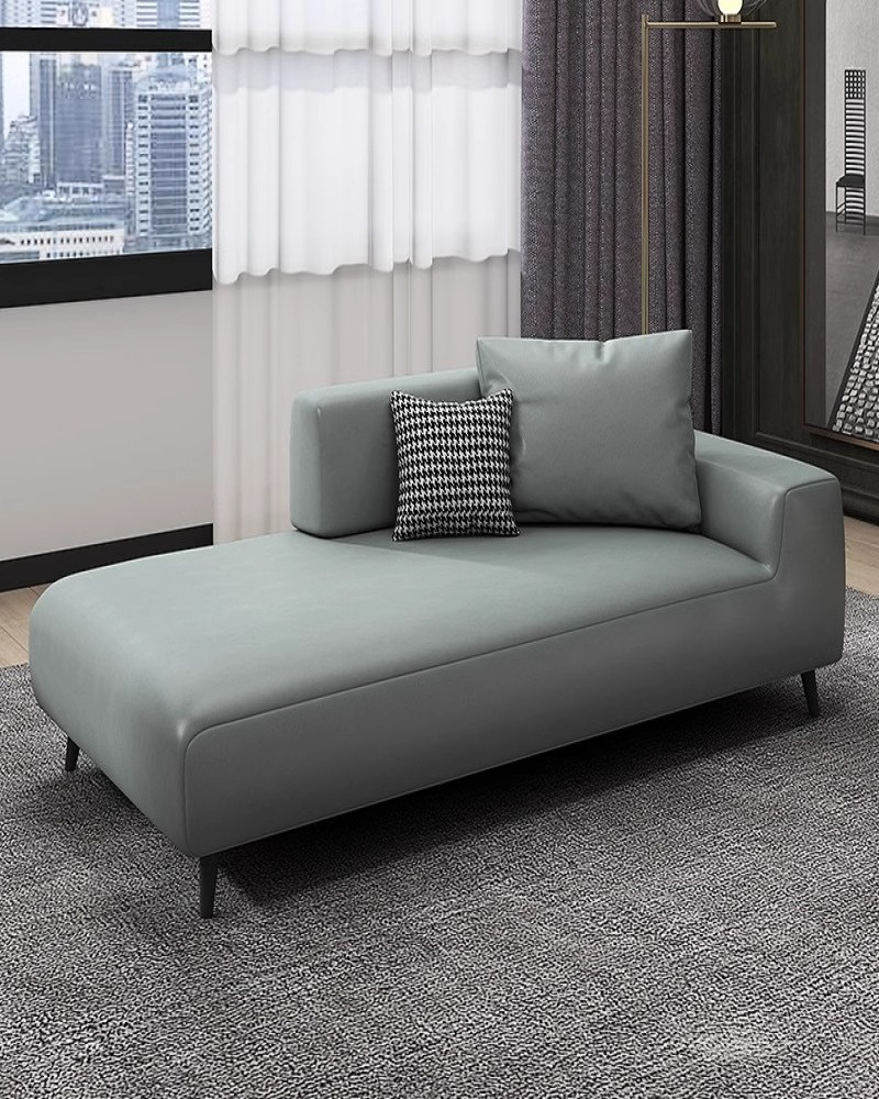 Modern Simple Creative Fabric Sofa Chaise Lounge Living Room Balcony Solid Wood Chaise Longue Hotel Homestay Chaise Couch - Image 6