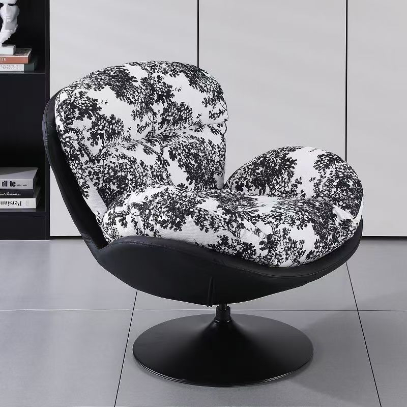 2025 Modern Luxury Swivel Chair Single Sofa with Cotton Fill for Living Room Hot Style Fabric Lounge Chair for Home Furniture - Image 3