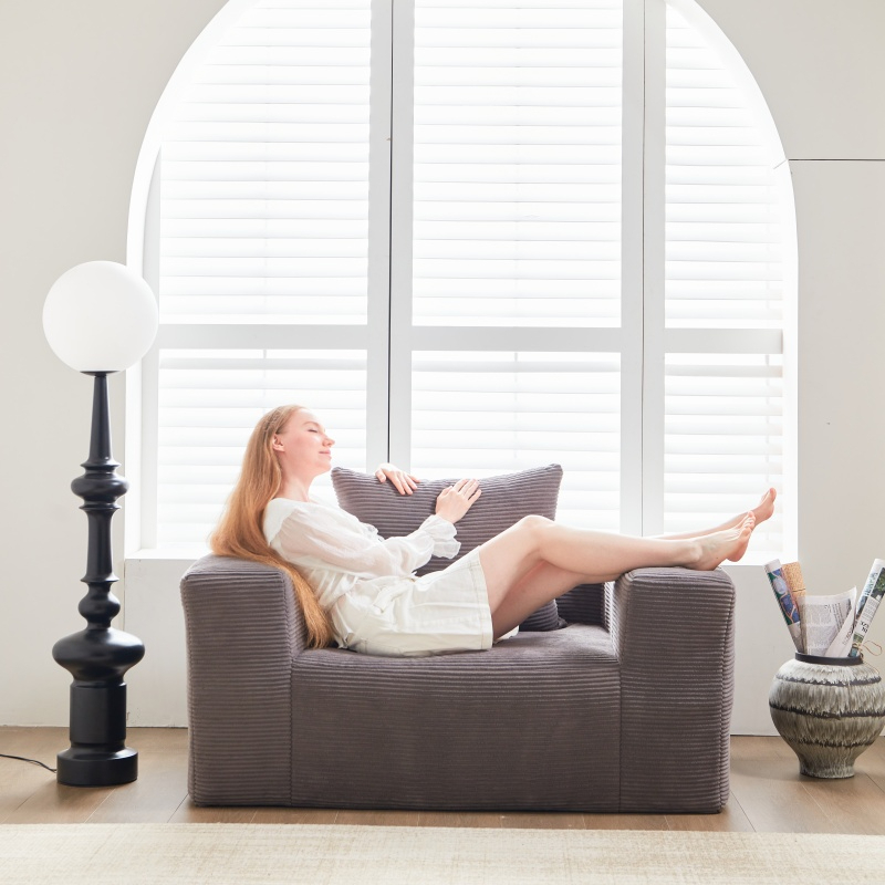 Flexible Space Layout Multi-Functional Living Room Bed Compressible Sponge High Density Armrest Sofa - Image 2