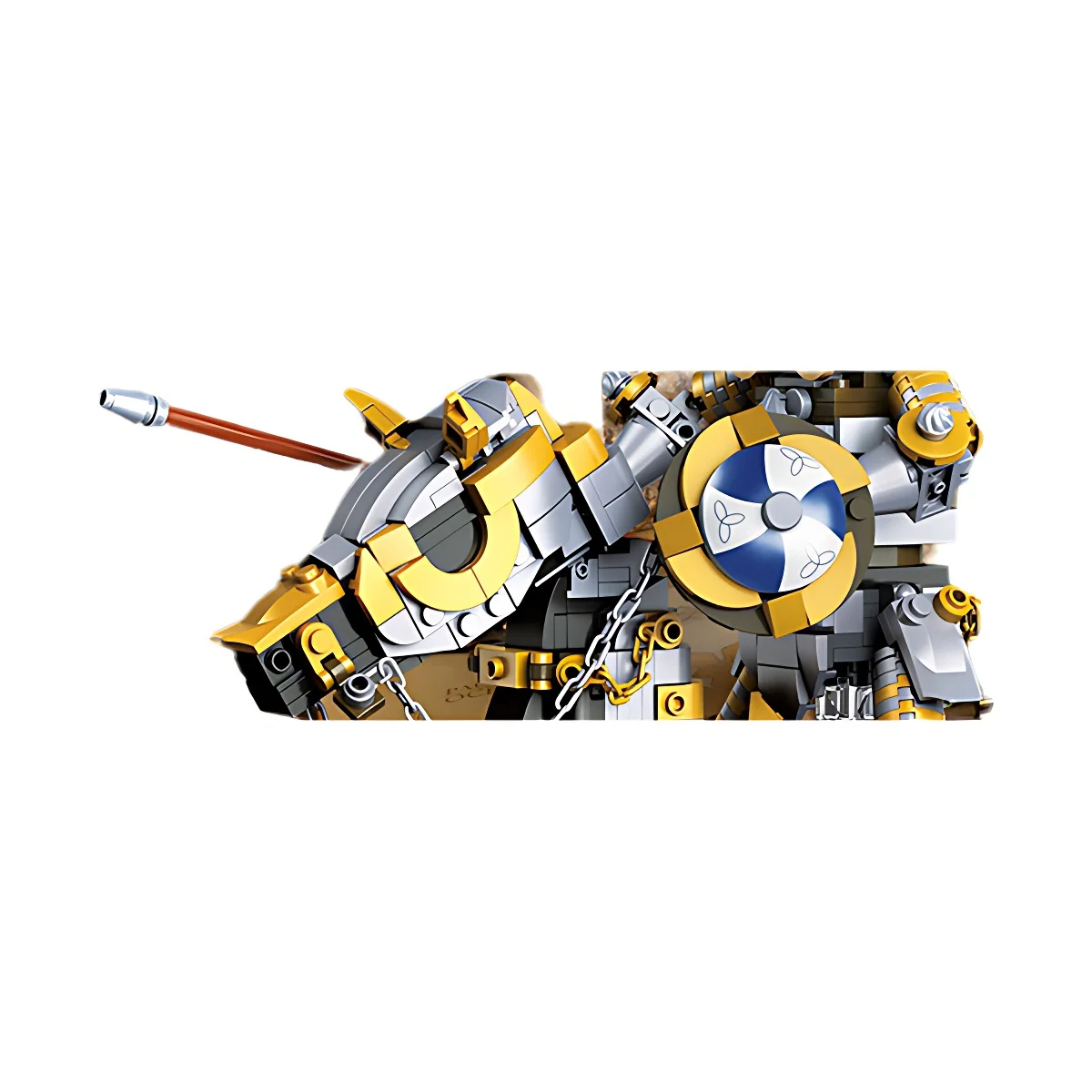 1247 PCS Medieval Knight Warhorse Model Building Block Bricks Toy DIY Bricks Toys for Kids Adults Boy - Image 3