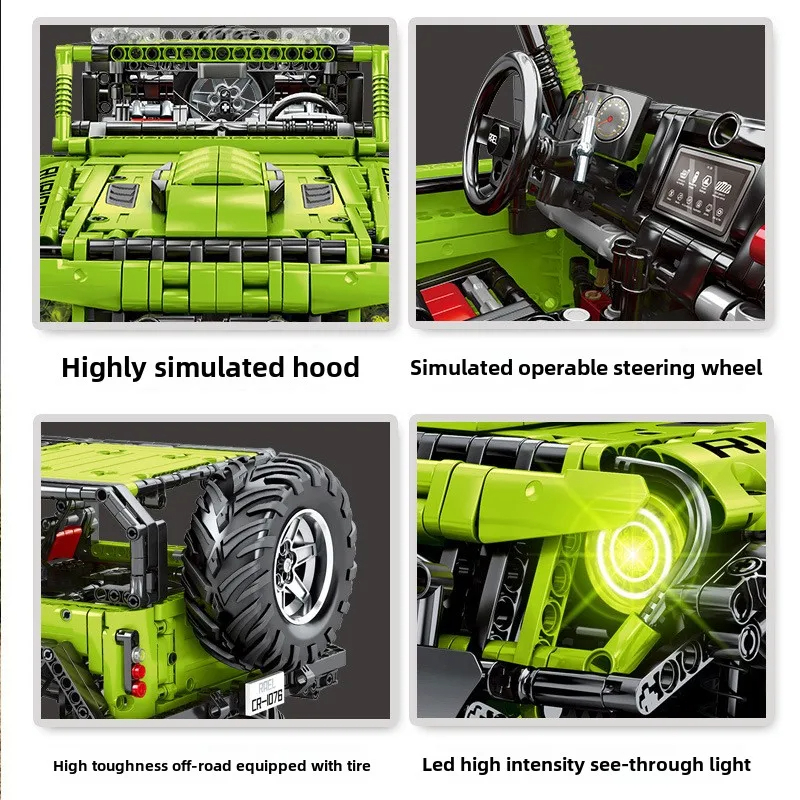 Technic Remote Control SUV Motor Power Speed Off-road Buggy Building Blocks Bricks Kids - Image 4