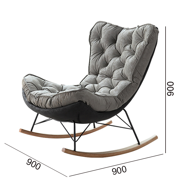 Unique Design Comfortable Sitting With Upholstered Foam Living Room Modern Leather Metal Feet Lounge Chair - Image 2