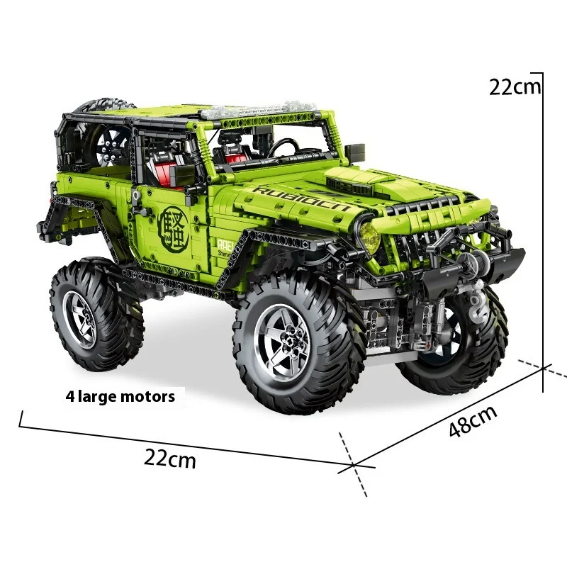 Technic Remote Control SUV Motor Power Speed Off-road Buggy Building Blocks Bricks Kids - Image 5