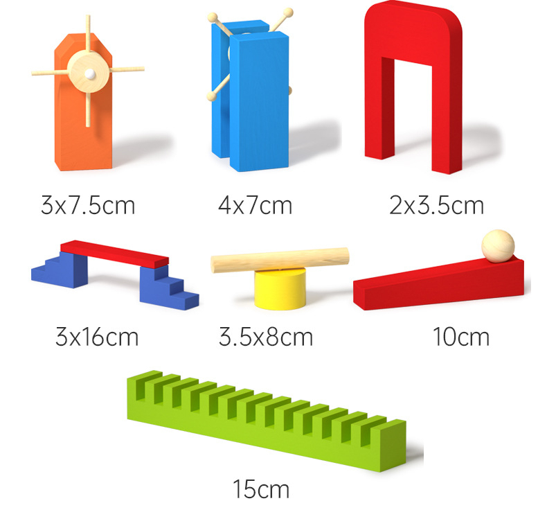 1200 Pieces Unisex Wooden Building Blocks Children's Early Education Hot Sale Toy for Ages 2-4 Years - Image 5