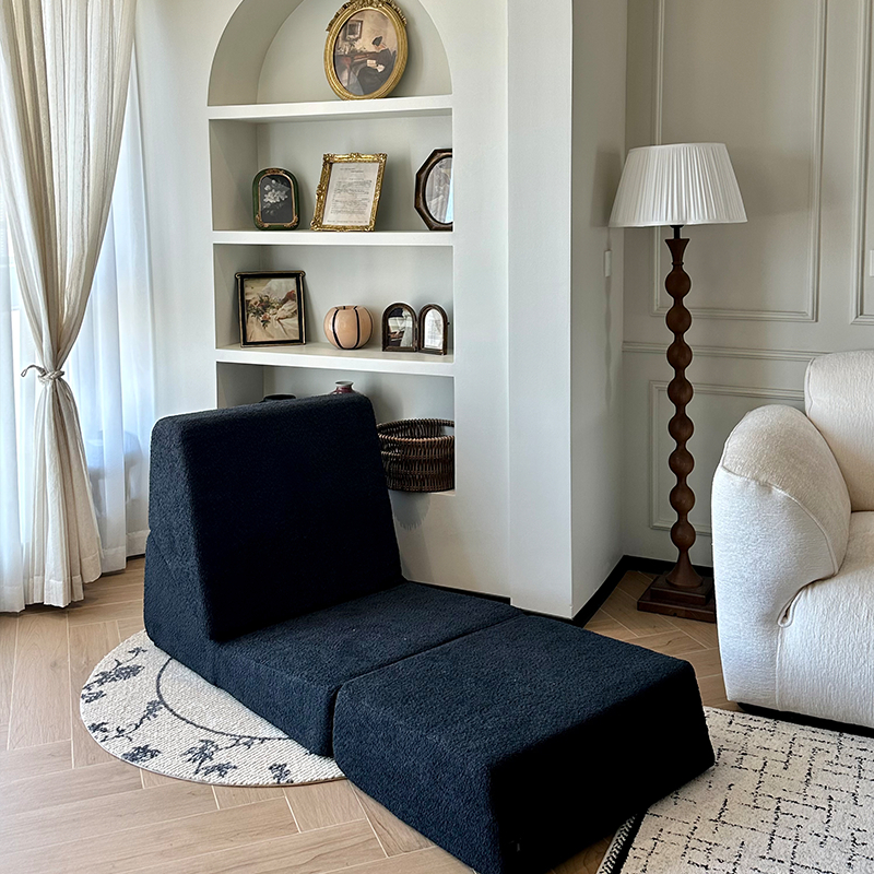 Foldable Single Sofa Bed Living Room Sectional Couch Modular Recliner Vacuum sealed Compressed Foam Fabric Sofa Chair Furniture - Image 3